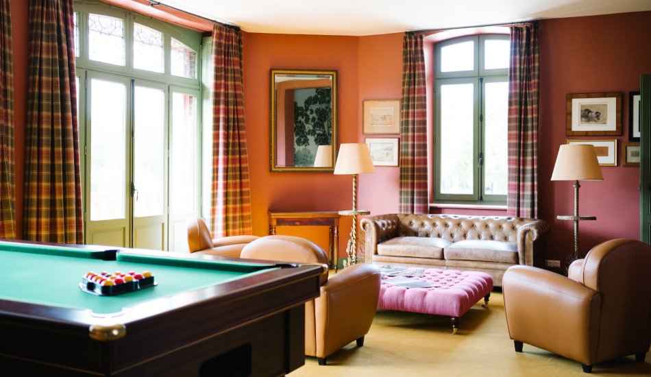 Salon billard du château