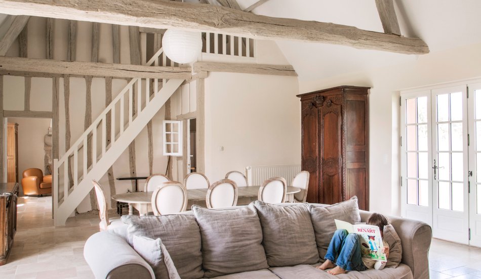 Salon avec salle à manger