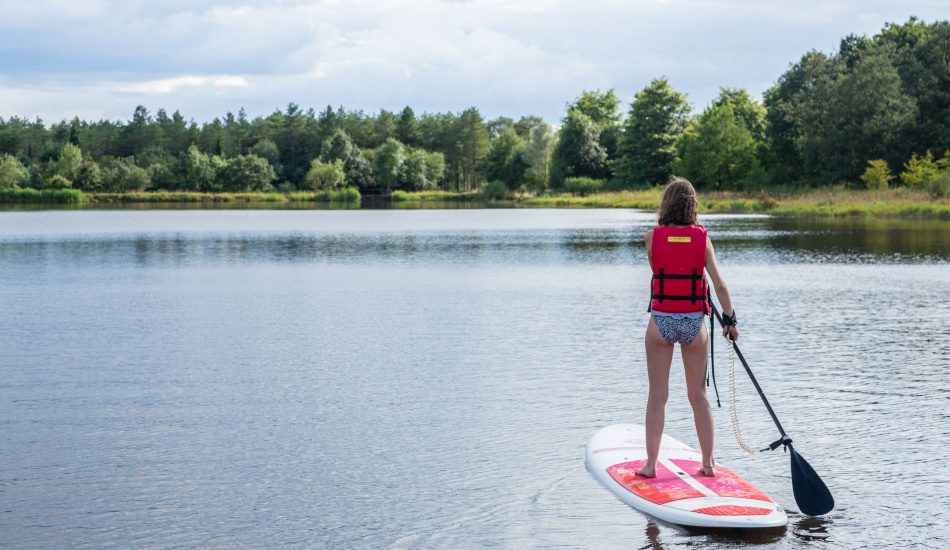 Paddle sur l'étang